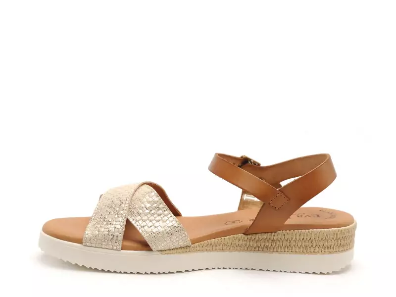 Eva Frutos 4278 Beige Sandales à Talons Femme