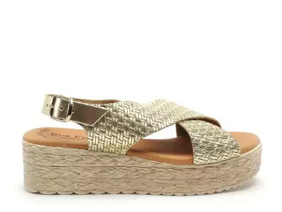 714 Or Sandales à Talons Femme