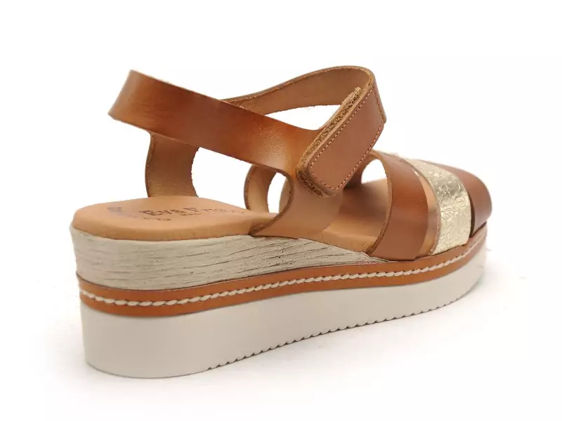 Eva Frutos 550 Marron Sandales à Talons Femme