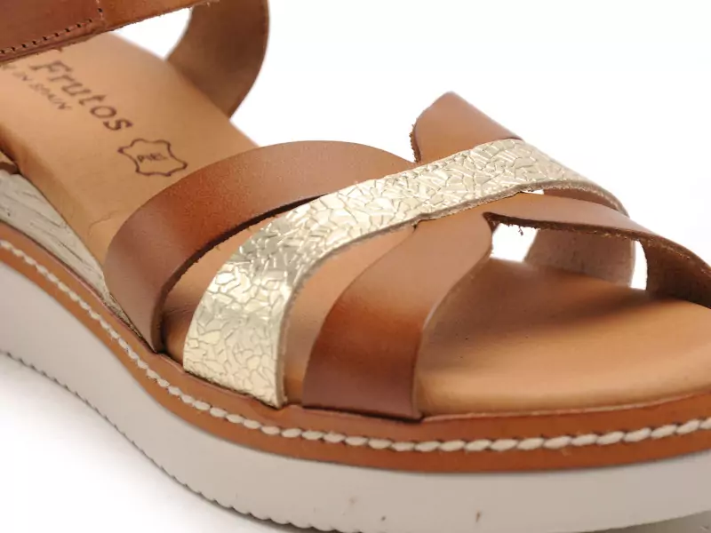 Eva Frutos 550 Marron Sandales à Talons Femme