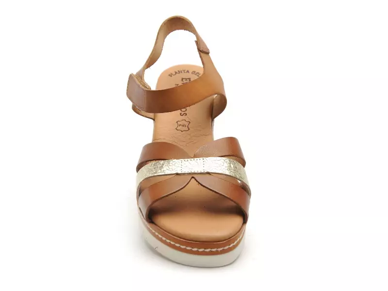 Eva Frutos 550 Marron Sandales à Talons Femme