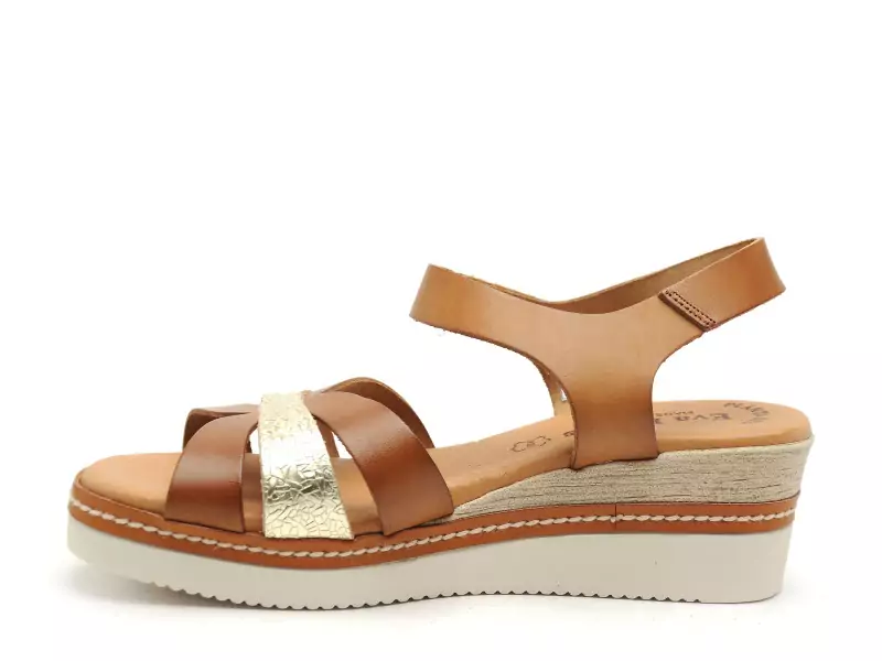 Eva Frutos 550 Marron Sandales à Talons Femme