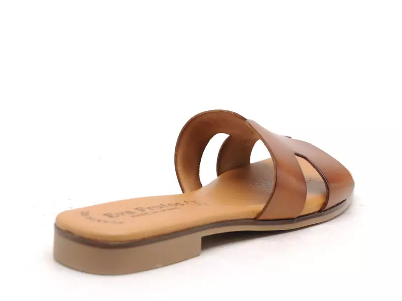 Eva Frutos 3053 Marron Mules et Sabots Plats Femme