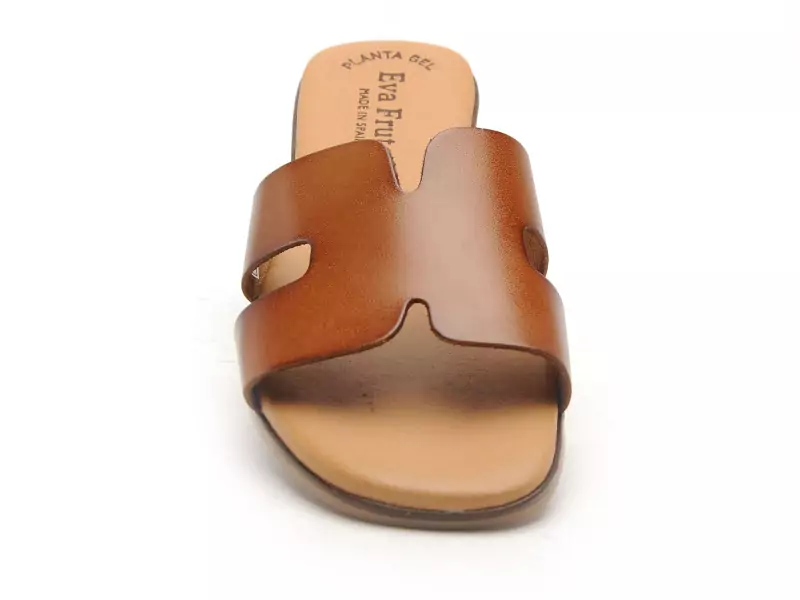 Eva Frutos 3053 Marron Mules et Sabots Plats Femme