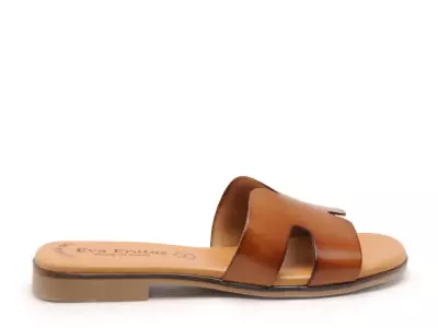 3053 Marron Mules et Sabots Plats Femme