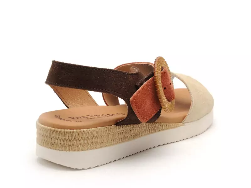Eva Frutos 4220 Beige Sandales à Talons Femme