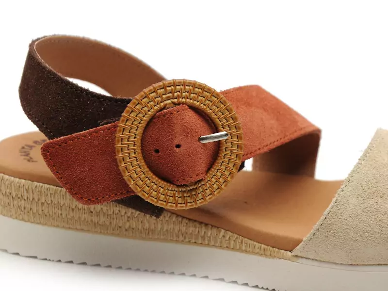 Eva Frutos 4220 Beige Sandales à Talons Femme