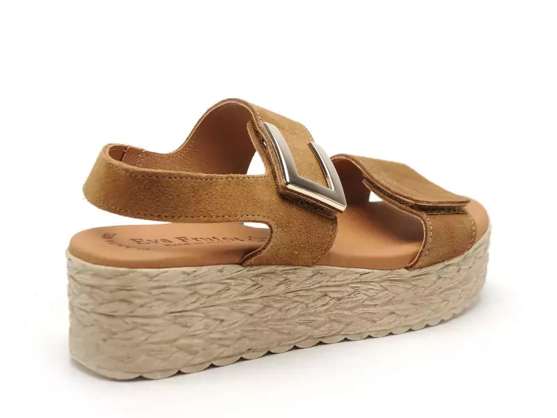 Eva Frutos 724 Marron Sandales à Talons Femme