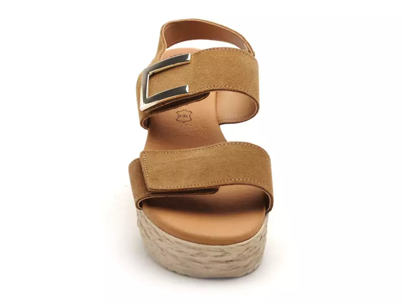 Eva Frutos 724 Marron Sandales à Talons Femme