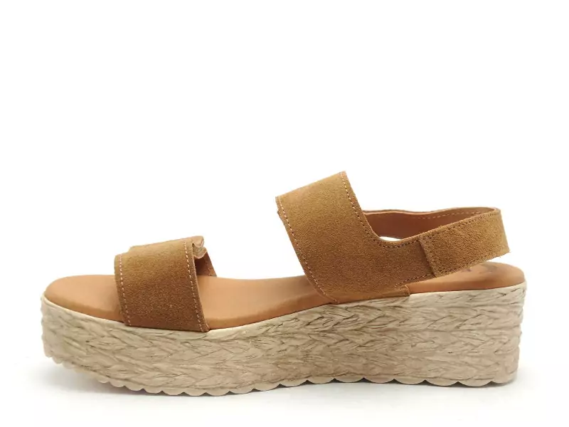 Eva Frutos 724 Marron Sandales à Talons Femme