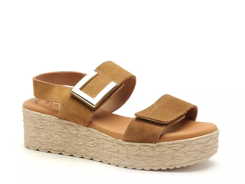 Eva Frutos 724 Marron Sandales à Talons Femme
