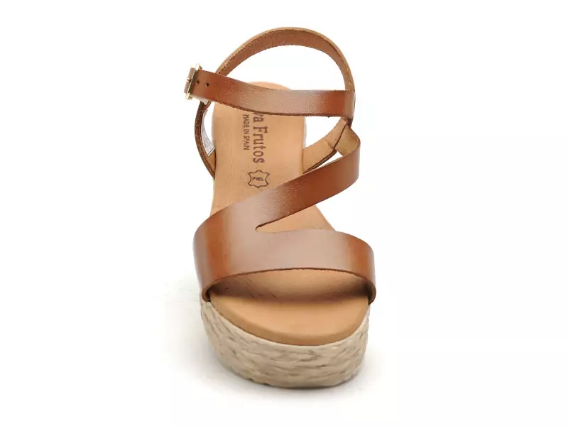 Eva Frutos 742 Marron Sandales à Talons Femme