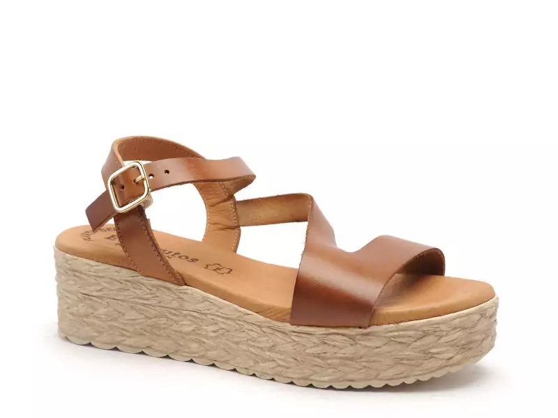 Eva Frutos 742 Marron Sandales à Talons Femme