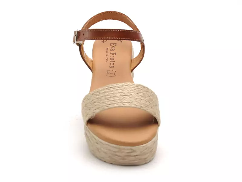 Eva Frutos 791 Beige Sandales à Talons Femme