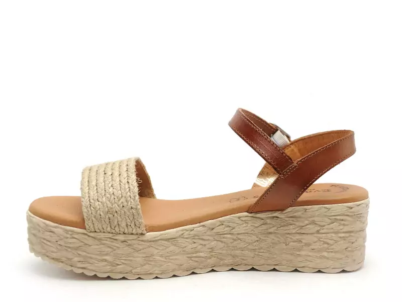 Eva Frutos 791 Beige Sandales à Talons Femme