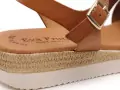 Eva Frutos 4222 Marron Sandales Plates Femme