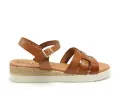 Eva Frutos 4222 Marron Sandales Plates Femme