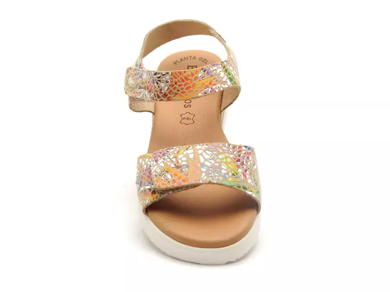 Eva Frutos 4265 Multicolore Sandales Plates Femme
