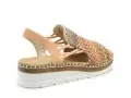 Rieker V1241 Multicolore Sandales à Talons Femme