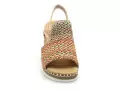 Rieker V1241 Multicolore Sandales à Talons Femme