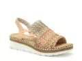 Rieker V1241 Multicolore Sandales à Talons Femme