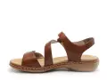 Rieker 659C7 Marron Sandales Plates Femme
