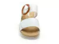 Rieker V0692 Blanc Mules et Sabots Plats Femme