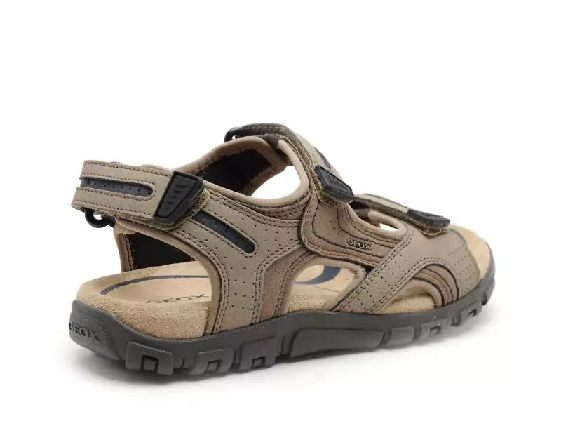 Geox UOMO SANDALE STRADA U8224D Beige Sandales Homme