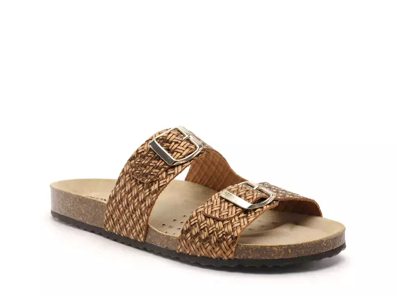 Geox D BRIONIA D35LSL Bronze Mules et Sabots Plats Femme