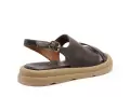 BUENO GRIVE Marron Sandales Plates Femme