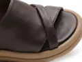 BUENO GRIVE Marron Sandales Plates Femme