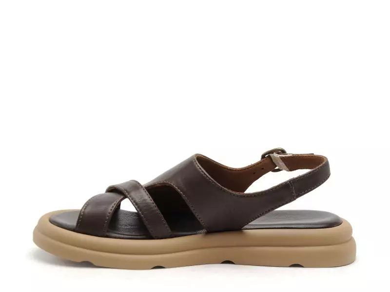 BUENO GRIVE Marron Sandales Plates Femme