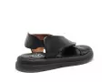 BUENO GAEL Noir Sandales Plates Femme