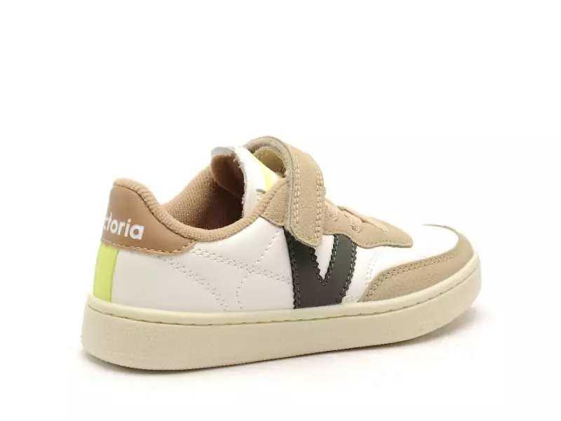 Victoria 1256108 OLSO EFECTO PIEL ET GLITTER Beige Baskets Basses Garçon