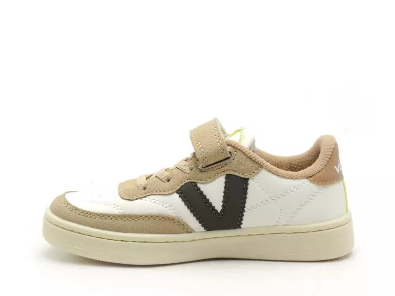Victoria 1256108 OLSO EFECTO PIEL ET GLITTER Beige Baskets Basses Garçon