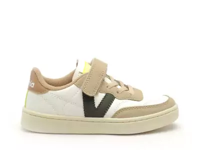 1256108 OLSO EFECTO PIEL ET GLITTER Beige Baskets Basses Garçon