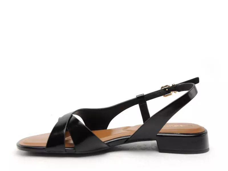 Tamaris 28123 46 Noir Sandales Plates Femme