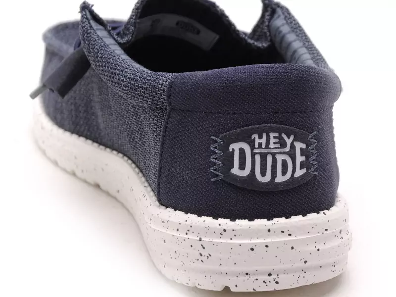 DUDE WALLY STRECH SOX 41838 Bleu Mocassins Homme