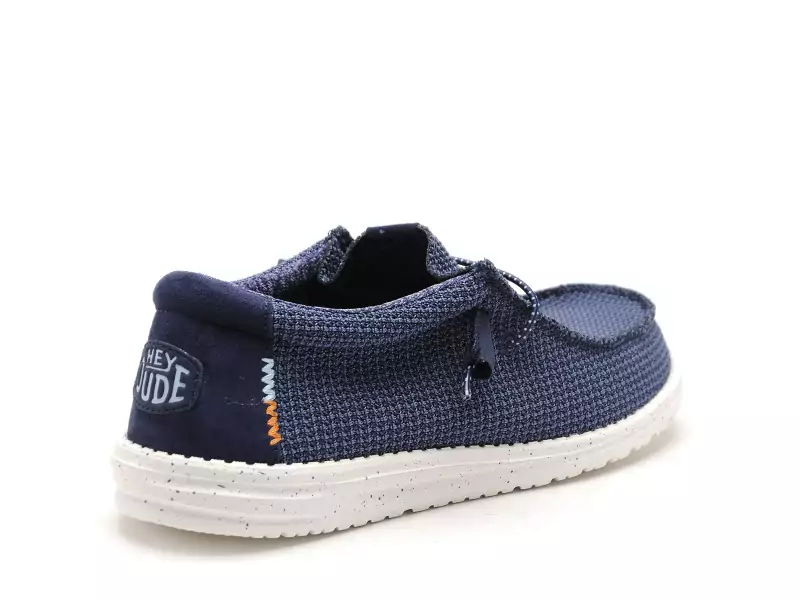 DUDE WALLY SPORTMESH 40403 Bleu Mocassins Homme