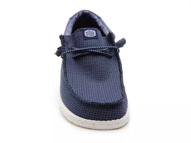 DUDE WALLY SPORTMESH 40403 Bleu Mocassins Homme