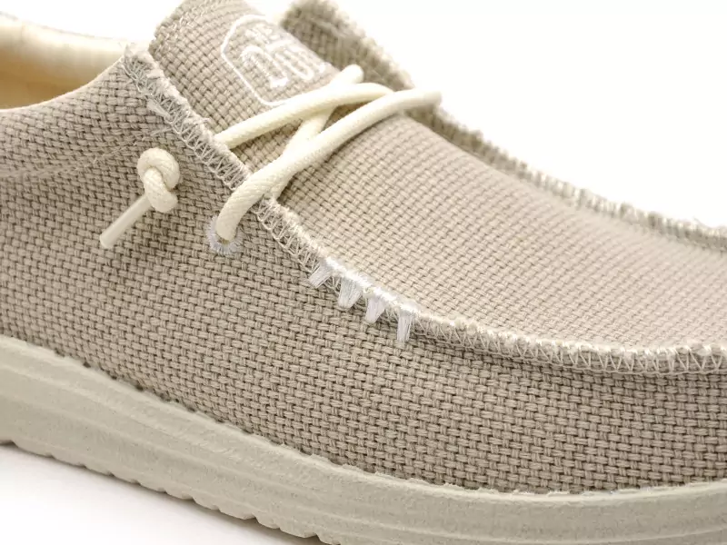 DUDE WALLY BRAIDED 40003 Beige Mocassins Homme