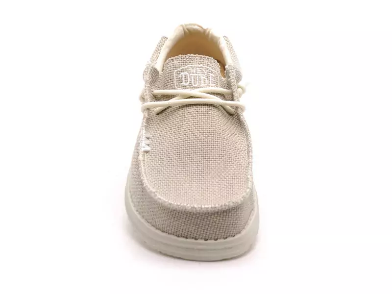 DUDE WALLY BRAIDED 40003 Beige Mocassins Homme