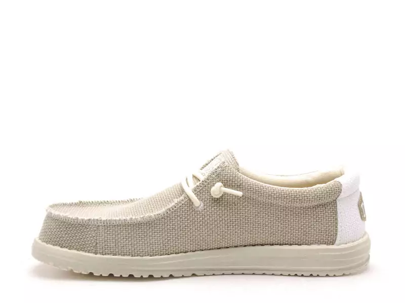 DUDE WALLY BRAIDED 40003 Beige Mocassins Homme