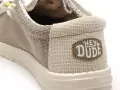 DUDE WALLY BRAIDED 40003 Marron Mocassins Homme