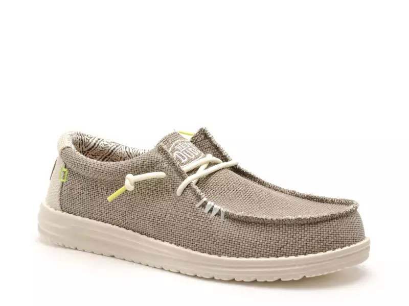 DUDE WALLY BRAIDED 40003 Marron Mocassins Homme