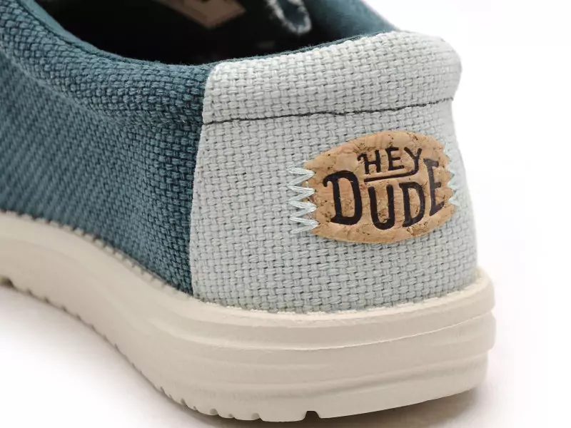 DUDE WALLY BRAIDED 40003 Vert Mocassins Homme