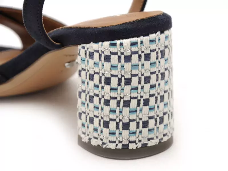 Tamaris 28362 46 Bleu Sandales à Talons Femme