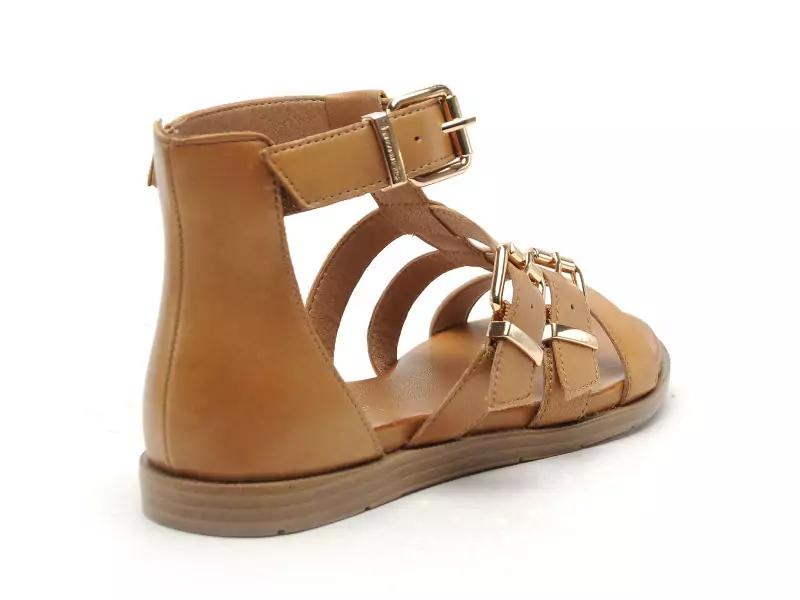 Tamaris 28125 46 Marron Sandales Plates Femme