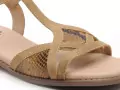 Gr POLAMI Beige Sandales Plates Femme