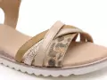 Gr XIABY Beige Sandales Plates Femme